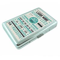 Metal Silver Cigarette Case Vintage Poster D-020 Be Awesome Motivational