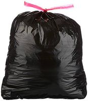 Wuyue Hua 26GAL Drawstring Bin Liner Refuse Sacks Waste Garbage Rubbish Bags Black 98.4L 71.1X81.5CM 104counts of 8rolls
