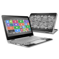 Mightyskins Skin Compatible With Hp Spectre X360 2-in-1 13.3" (2015) - Floral Lace | Protective, Durable, And Unique Vinyl Decal Wrap Cover | Easy To Apply, Remove, And Change Styles | Made In The Usa