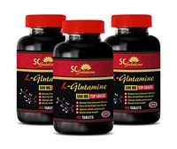 Fat Burner Muscle Gainer - L-GLUTAMINE - Glutamine for Digestion - 3 Bottles 300 Capsules