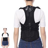 Tcare Adjustable Posture Corrector Waist Shoulder Brace Back Support, Back Lumbar Pain Relief Belt for Men Women Kids Back Shoulder Support (M)