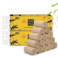 14 Rolls of Solid Toilet Paper, Affordable Bamboo Pulp Toilet Paper, 4 Layers of Thickening