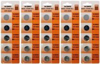 25 x Powertron Lithium Battery CR1620 1620 button cells, Pack of 5 Batteries x 5