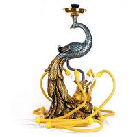 Hookah Set, Arabian Hookah Resin Cigarette with Led Light, Craft Hookah Set + 5 Hookah Coal,1