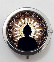 BlackKey Bohemian Pattern 3-Compartment Decorative Pocket Gift Box Case Organizer for Pill, Color 1 -2065