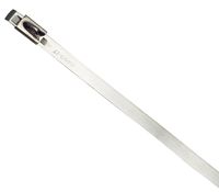 BAND-IT KE0148 316 Stainless Steel Ball-Lok Cable Tie, 3/16" Width, 14.2" Length, 4.0 Maximum Diameter, 100 per Bag