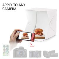 MAOFALZZNA 40x40x40cm Folding Lightbox Photo Studio LED Desktop Studio Portable Photography Lightbox Studio for Smartphone DSLR Camera