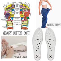USHOT, Memory Cotton Magnetic Massage Leisure Shoe Insoles Gel Pad Therapy Acupressure EWF76Y