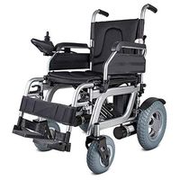 QBYLYF Drive Walkers for Seniors with Seat Electric Wheelchair Scooter Elderly Disabled Scooter Aluminum Alloy Folding Free Inflatable Wheelchair