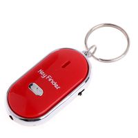 Tebatu Key Finder, Anti Lost Find Keys Chain with Alarm Tracker Device - Red 3x5.5cm