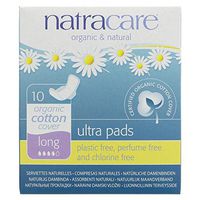 (6 PACK) - Natracare Ultra Pads With Wings - Long | 10s | 6 PACK - SUPER SAVER - SAVE MONEY