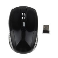 Creazy Portable 2.4G Wireless Optical Mouse Mice For Computer PC Laptop Black