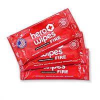 Hero Wipes Body Wipes Removes 98% of Carcinogens - All Natural Alcohol Free Formula - Removes Soot, Smoke, Toxins and Lead - Made in USA 120 Individually Wrapped Wipes