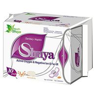 SHUYA All natural Cotton Regular Feminine Pads for Teens with Anion Strip, Scented Single Package 10Count