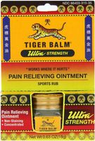 Tiger Balm helping to relieve muscle soreness and stiffness. - Tiger Balm Pain Relieving Ointment, Non-Staining, Ultra Strength, 0.63 Ounces (Pack of 2)