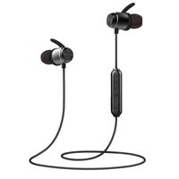 Cdrival Bluetooth Neckband Headphones, IPX5 Waterproof Sports Earphone, Bluetooth V5.0 in-Ear Stereo Wireless Headset for Running, Gym, Workout, Travel, Magnetic Connector& Built-in Mic - Black