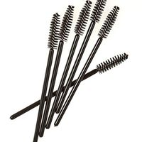 Makeup Brush,Freedi 10Pcs Disposable Eyelash Brushes Mascara Wands Applicator Brush Kit (Black)