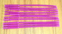 10 Tupperware Whistle Straws in Purplish Raspberry Pink Color