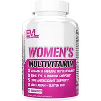 Evlution Nutrition Women's Daily Multivitamin Supplement, Biotin, Vitamins A B C D E, Calcium, Zinc, Lutein, Magnesium, Manganese and More, Essential Multi Vitamin for Women (60 Servings)