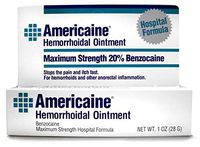 Americaine Hemorrhoidal Ointment Maximum Strength 20% Benzocaine 1 oz