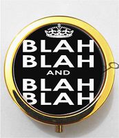 BlackKey Blah Blah Blah 3-Compartment Decorative Pocket Gift Box Case Organizer for Pill, Color 2 -898
