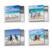 The Best Card Company - 12 Beautiful Blank Note Cards Bulk (4 x 5.12 Inch) (4 Designs, 3 Each) - Gallops and Greetings MQ5074OCB-B3x4