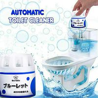 Automatic Toilet Bowl Cleaner, Juner Eco Friendly Toilet Tank and Bathroom Cleaning System Bleach and Blue Cleaning, Scrub-Free, Long Lasting, Safe for All Pipes and Septic Tanks