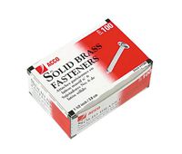 ACCO Brass Paper Fasteners, 1-1/2", Plated, 1 Box, 100 Fasteners/Box (71712)