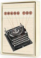 Thank You Typewriter Boxed Note Cards - Set of 10