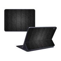 MightySkins Skin Compatible with Apple iPad Pro Smart Keyboard 11" - Black Wood | Protective, Durable, and Unique Vinyl Decal wrap Cover | Easy to Apply, Remove, and Change Styles | Made in The USA