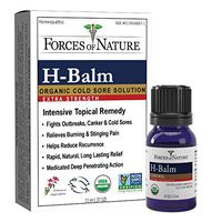 Forces of Nature – Natural, Organic, H-Balm Control Extra Strength Cold Sore, Fever Blister Treatment (11ml) Non GMO, No Harmful Chemicals -Fast Relief for Tingling, Burning and Itching Pain.