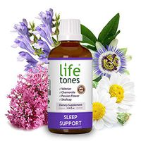 Lifetones Sleep Support - Liquid Sleep Aid w/Valerian Root & Chamomile - All Natural Stress, Anxiety, Insomnia Relief - Non Habit Forming Herbal Supplement - Vegan, Non-GMO, Gluten Free 3.38 fl oz