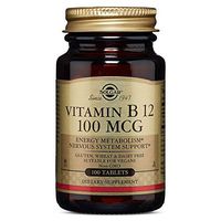 Solgar - Vitamin B12, 100 mcg, 100 Tablets