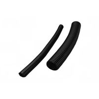 NTE Electronics 04-SLPE10000A Polyethylene Split Loom, 0.013" Wall Thickness, 0.917" ID x 1.073" OD, 25' Length, Black