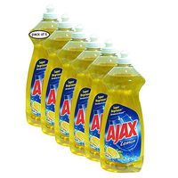 Ajax Dish Liquid Lemon (1L) (Pack of 6) 0446114