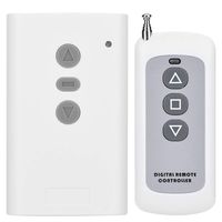 Wired Remote Control Switch Transmitter with Receiver AC 110V 2 Channel 433MHz Wireless Motor Remote Control Switch Controller Transmitter