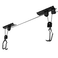 Tangkula Bike Bicycle Lift Ceiling Mounted Hoist Storage Garage Hanger Pulley Rack