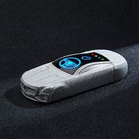 Szblk Lighter Plasma Lighter Double Arc Lighter Charging Metal Windproof Lighter Suitable for Camping Hiking Outdoor Barbecue Kitchen (Color : Silver 1)