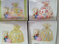 Giant 36" X 44" Gift Bag Sack - (Set of 4) - Choose Your Variety for Multiple Celebrations - Birthday, Baby Shower, Holiday, Wedding & All Occasion (All Baby Shower/Infant Celebrations - 4)