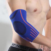 ZSZBACE Elbow Brace Compression Sleeve - Elbow Sleeve Support for Workouts, Weightlifting, Arthritis, Tendonitis, Tennis and Golfer's Elbow(1 Pair) (Blue, S)