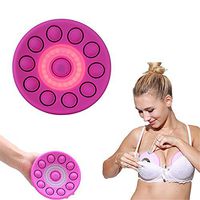 Electric Breast Massager Machine Nipple Sucker Vibrator Massager Removal Vibrating Bra Enlargement for Women Massager,Purple