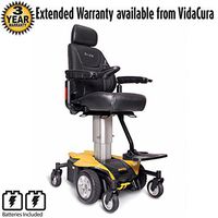 Pride Jazzy AIR Powerchair, Power Adjustable Seat Height, w/Avail Ext Warr (20”x 20”-22” High-Back Sport Seat, Citrine Yellow)