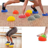 Luonita Foot Massage Yoga Massager Spiky Ball PVC Foot Trigger Point Therapy Myofascial Release Deep Tissue Relieve Plantar Fasciitis Heel Spurs Foot Arch Pain Relax Sore Muscle (Orange, 2 PCS)
