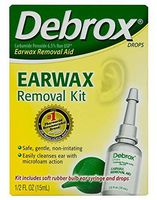 Debrox Earwax Removal Aid Kit Washer & Drops, 0.5-Ounce Bottles Pack of 2