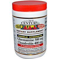 21st Century Healthcare GLUCOSAMINE & CHONDROITIN DOUBLE STRENGTH 400 CAPS