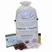 NaturOli Soap Nuts/Soap Berries. 4-Lbs USDA Organic (960 Loads) + 18X Bonus! (12 Loads) Select Seedless, 4 Wash Bags, Tote Bag, 8-pg info. Organic Laundry Soap/Natural Cleaner. Processed in USA!
