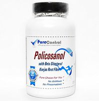 Policosanol 12.5mg with Beta Sitosterol, Konjac Root Fiber // 90 Capsules // Pure // by PureControl Supplements