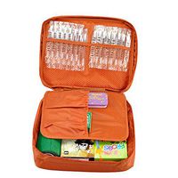 Outdoor Travel First Aid Kit Bag Home Small Medical Box Emergency Survival kit Treatment Outdoor Camping (Orange)