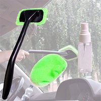 New Microfiber Windshield Clean Car Auto Wiper Cleaner Glass Window Tool Brush Kit