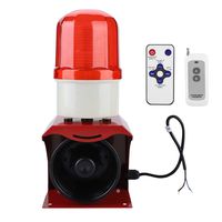 Industrial Sound and Red Flashing Warning Alarm Programmable Remote Control Siren Alarm 110dB